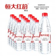 大瓶红韵550ml*12瓶装纯净水矿泉水整箱水厂家批发特价饮